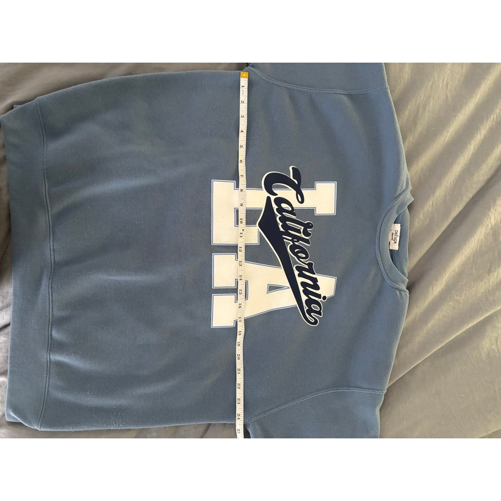Women's Refuge Blue California LA Graphic Sweatshirt Size L - Picture 4 of 5